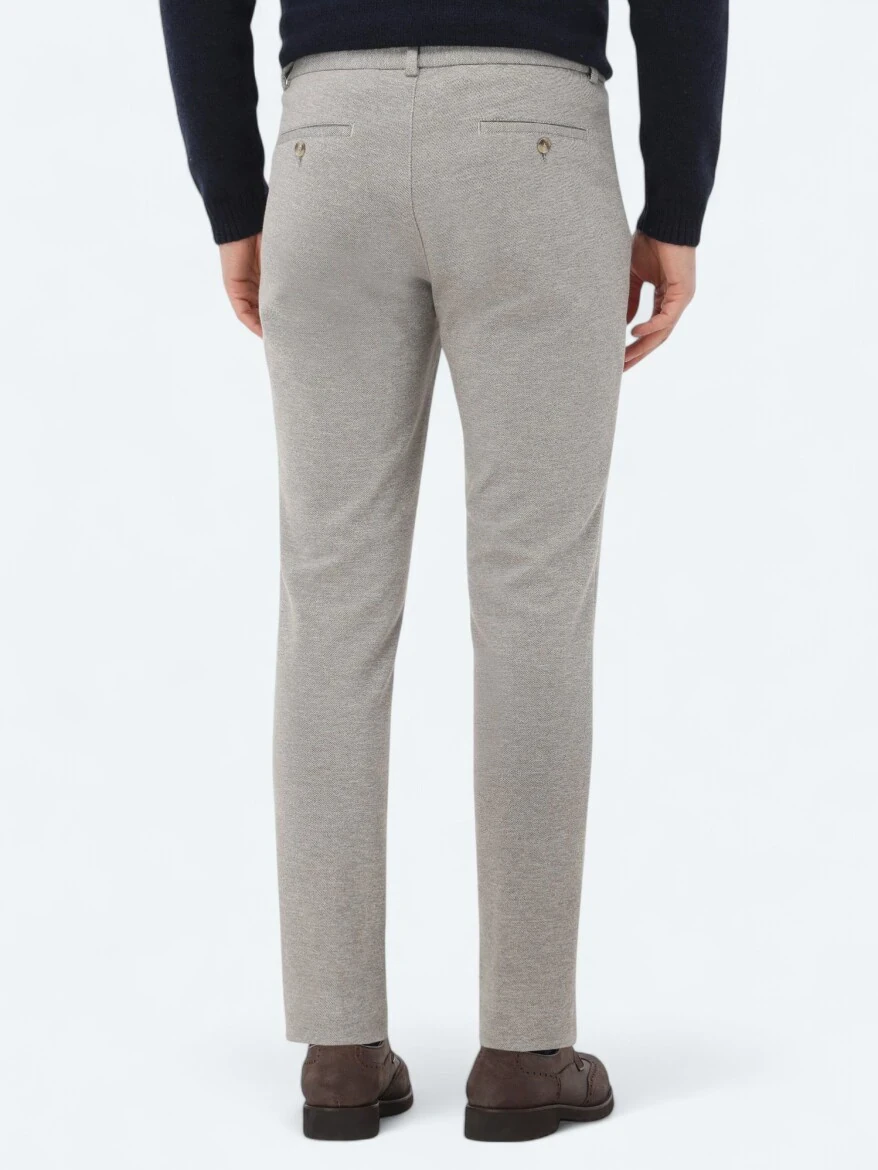 Mink Knitting Jogging Fit Casual Cotton Blended Trousers - 4