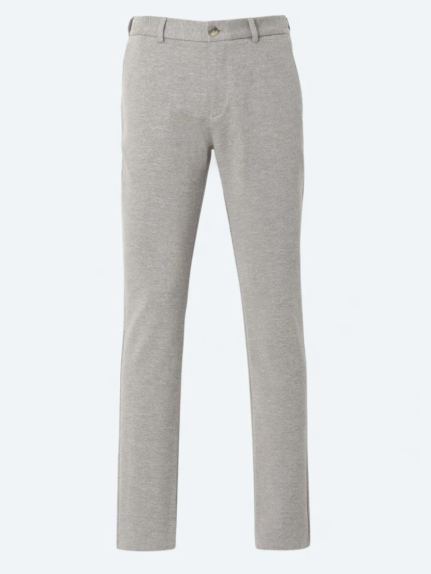Mink Knitting Jogging Fit Casual Cotton Blended Trousers - 5