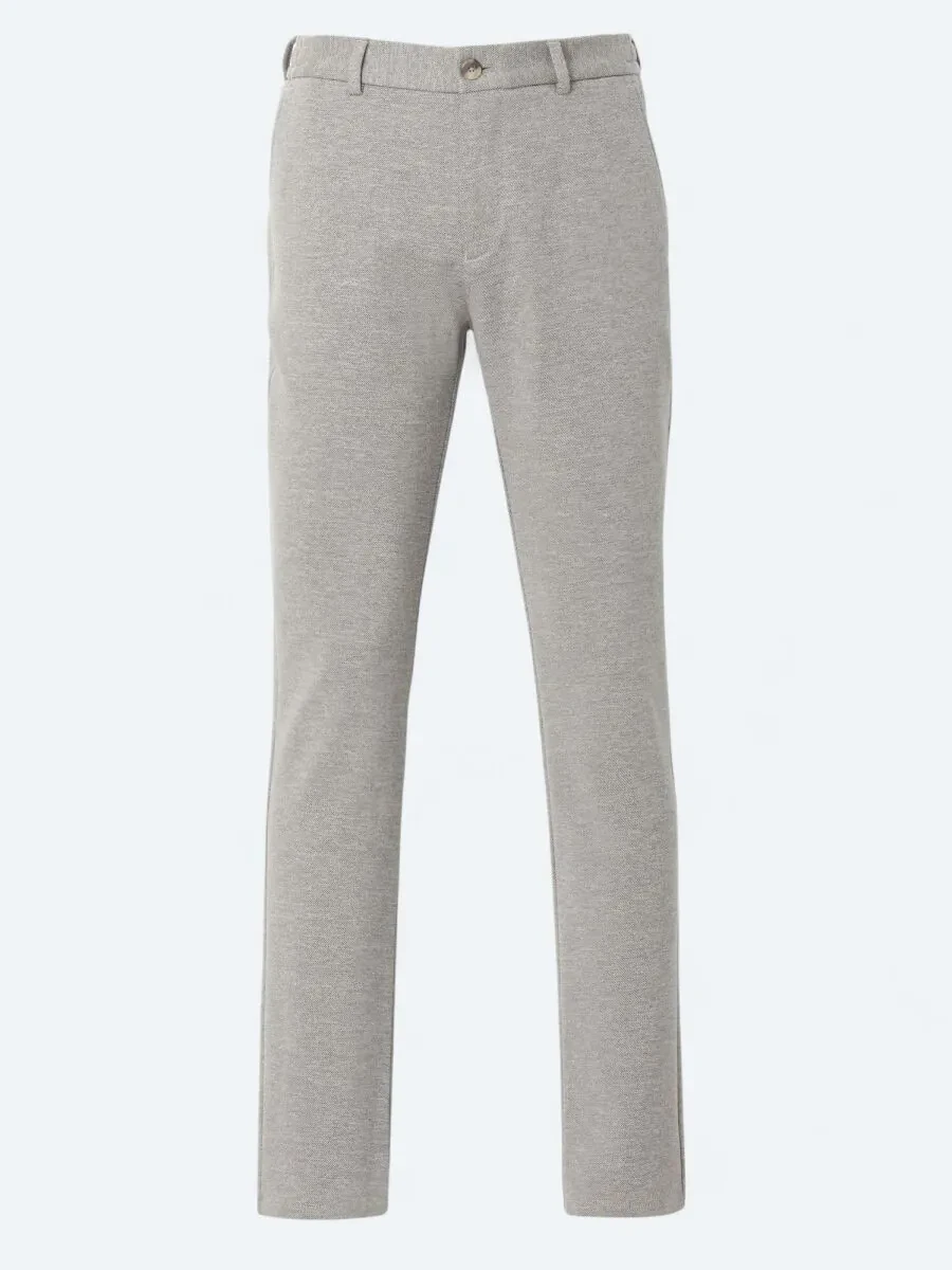 Mink Knitting Jogging Fit Casual Cotton Blended Trousers - 5