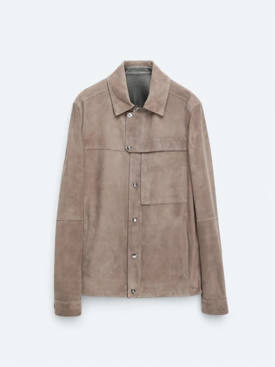Mink Leather Coat - 7