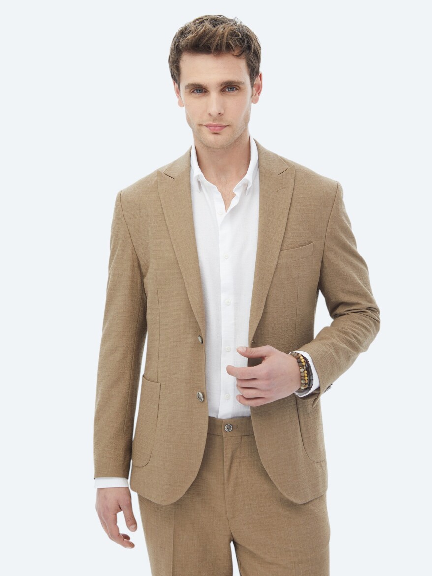 Mink Micro Modern Fit Suit - 5