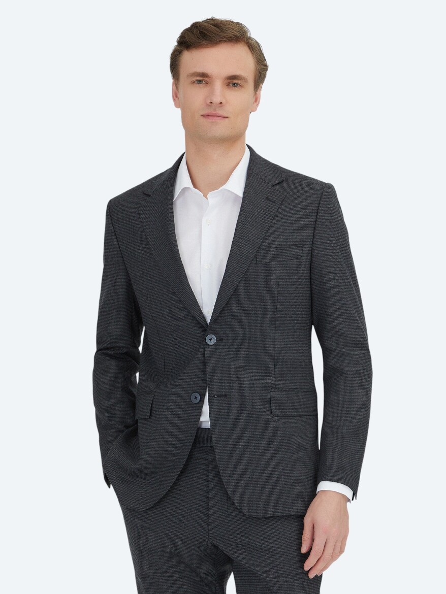 Mink Modern Fit Wool Blended Suit - 2