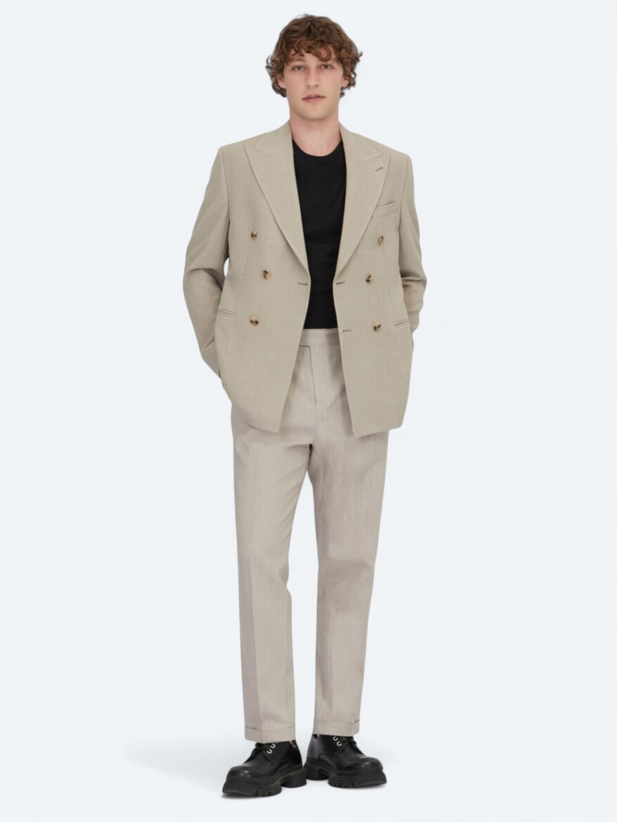 Mink Patterned Comfort Fit Jacket - KİP