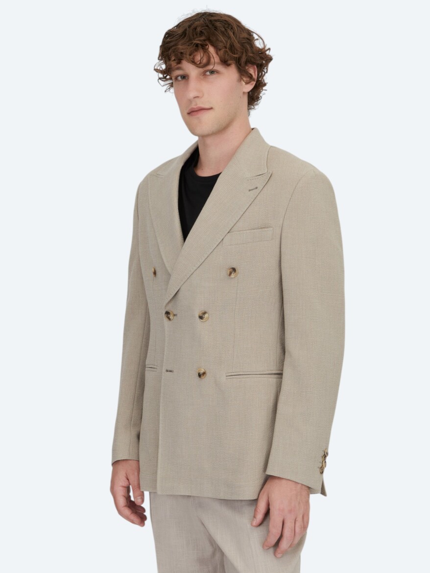 Mink Patterned Comfort Fit Jacket - 3