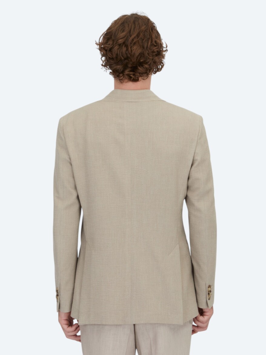 Mink Patterned Comfort Fit Jacket - 6