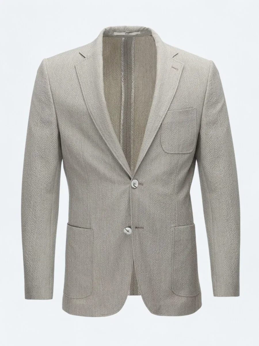 Mink Patterned Modern Fit Jacket - 8