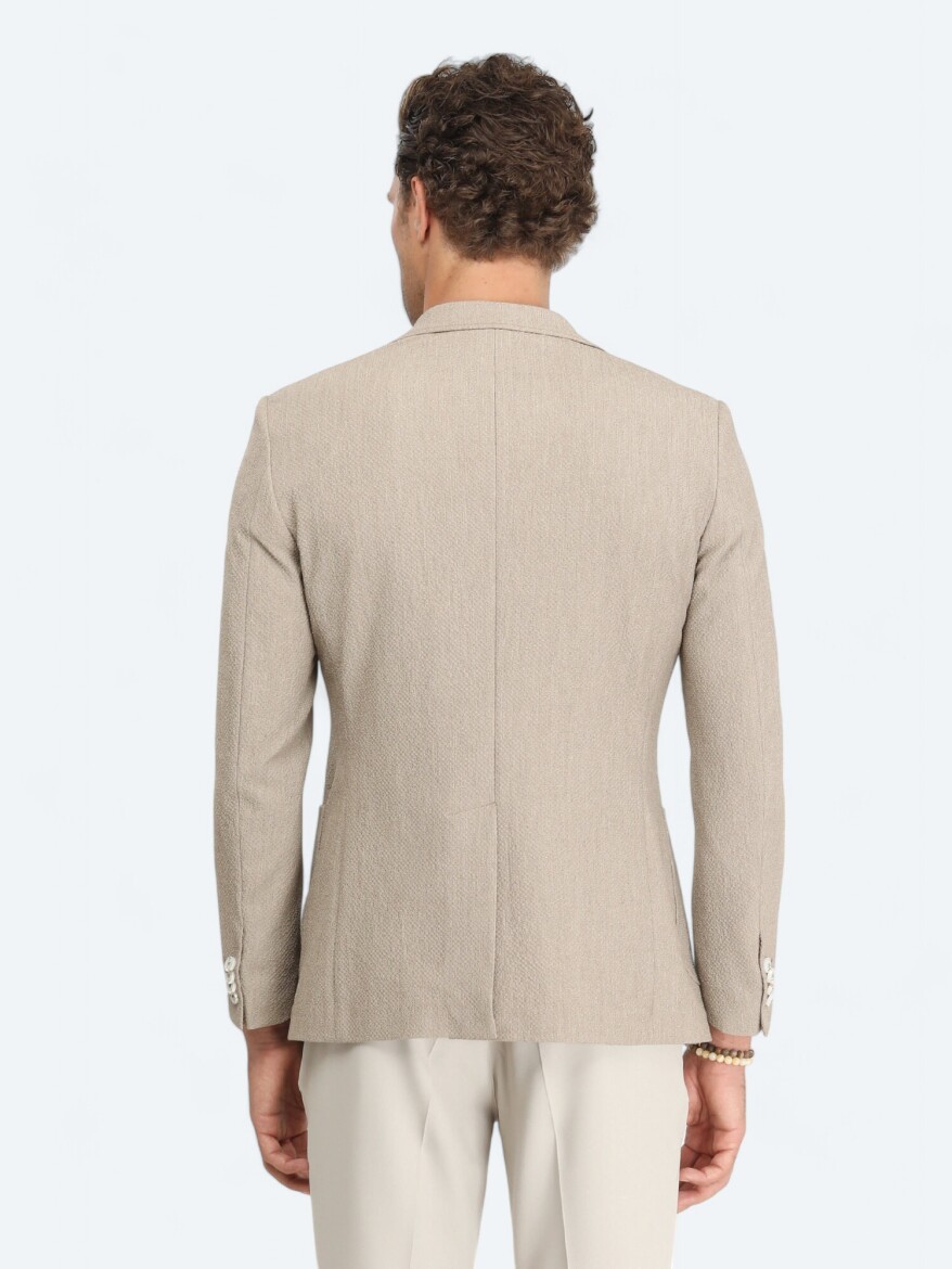 Mink Patterned Modern Fit Jacket - 7