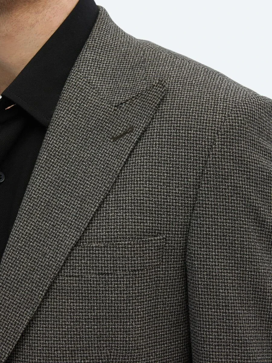 Mink Patterned Modern Fit Jacket - 4