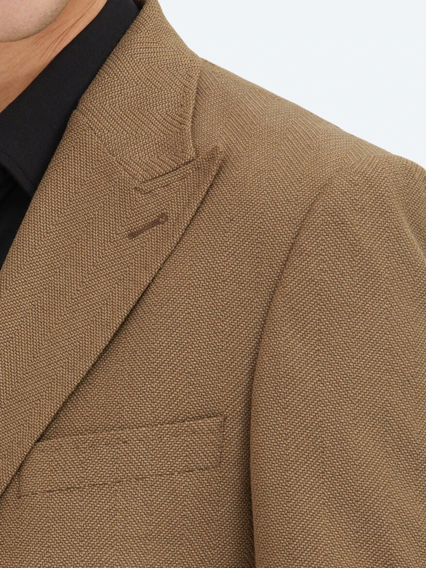 Mink Patterned Modern Fit Jacket - 4