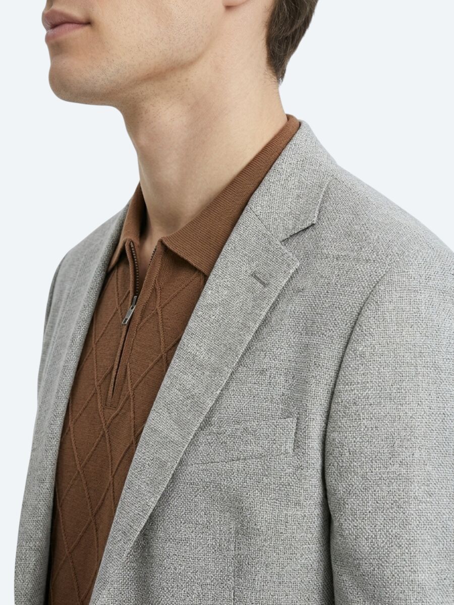 Mink Patterned Regular Fit Wool Blended Suit - 3