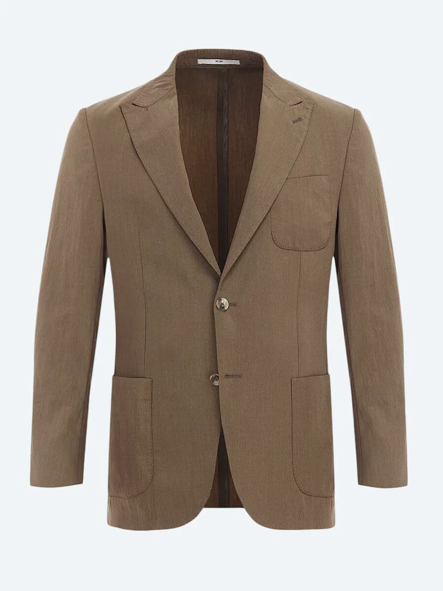 Mink Plain Modern Fit Jacket - 6