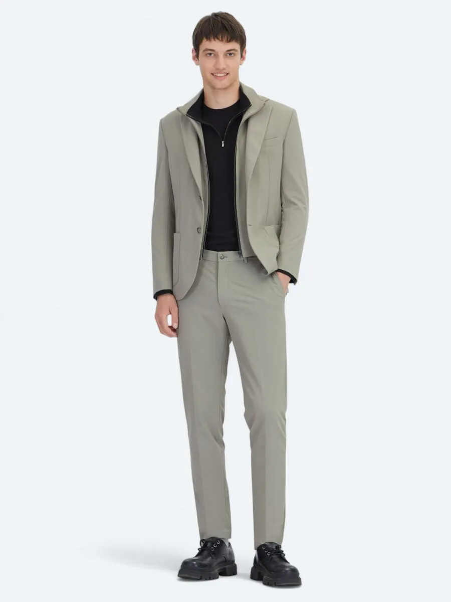 Mink Plain Suit - 2