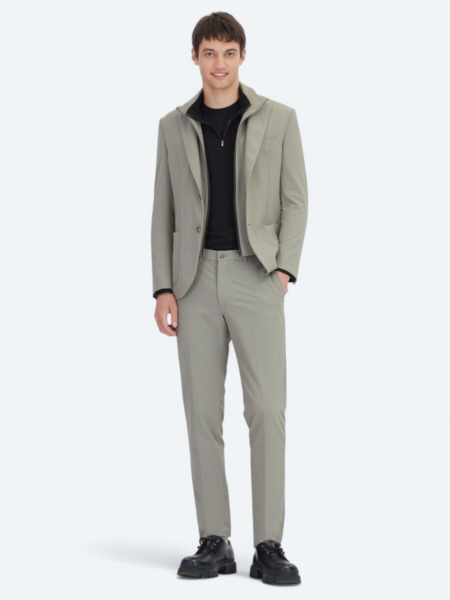 Mink Plain Suit - 2