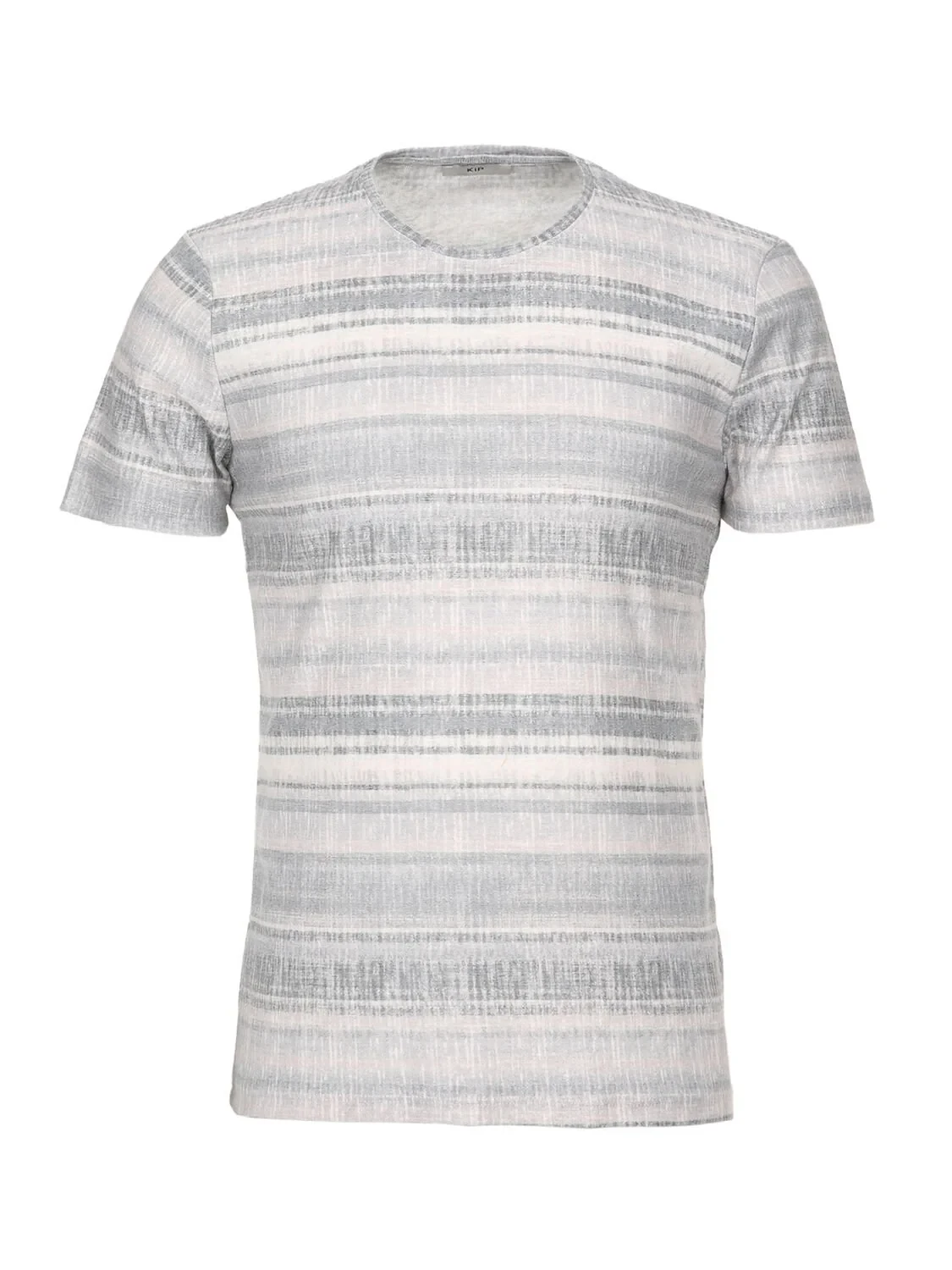 Mink Printed Crew Neck Cotton Blended T-Shirt - 6