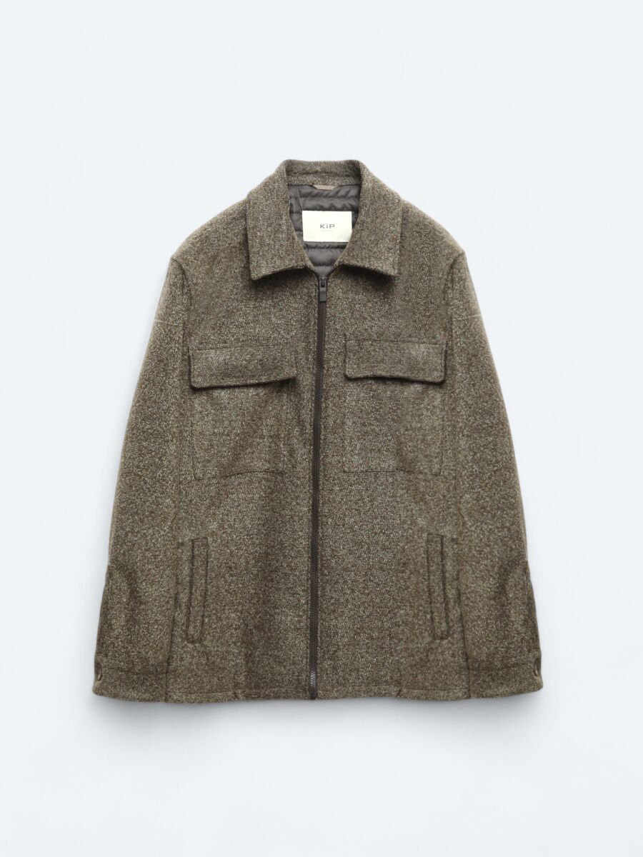 Mink Regular Fit Shirt Collar Casual Weaving Coat - 8