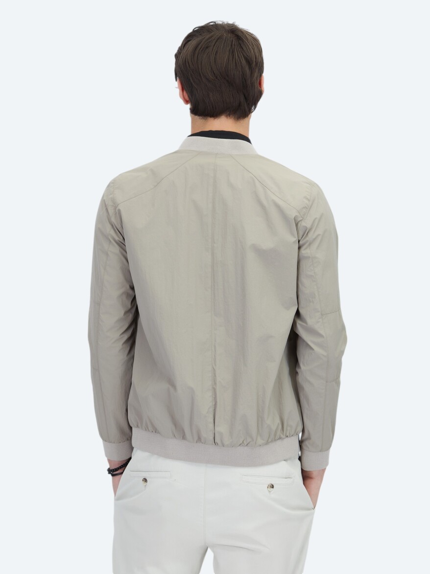 Mink Regular Fit Turtleneck Casual Weaving Coat - 7