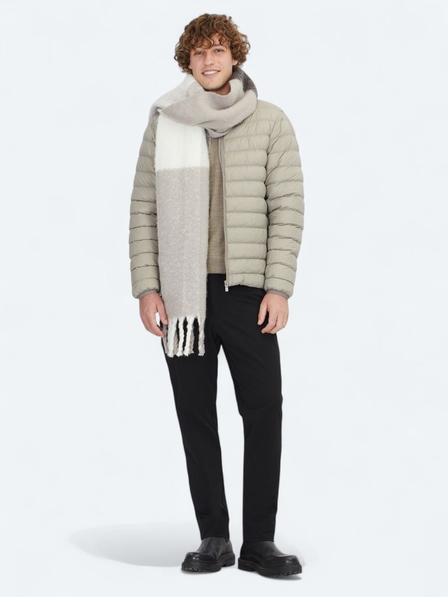 Mink Regular Fit Turtleneck Casual Weaving Coat - 3