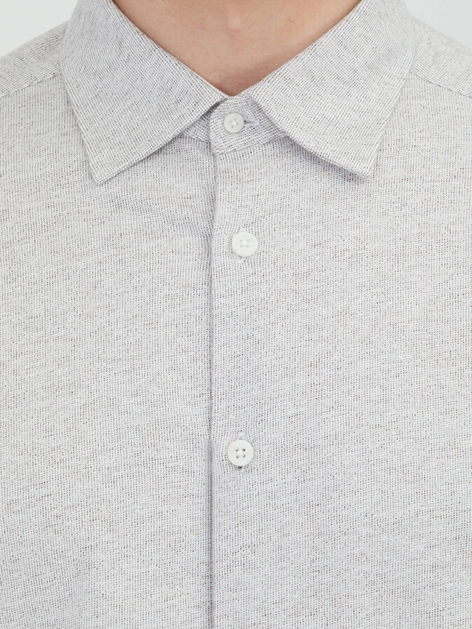 Mink Striped Regular Fit Weaving Casual 100% Cotton Shirt - 4