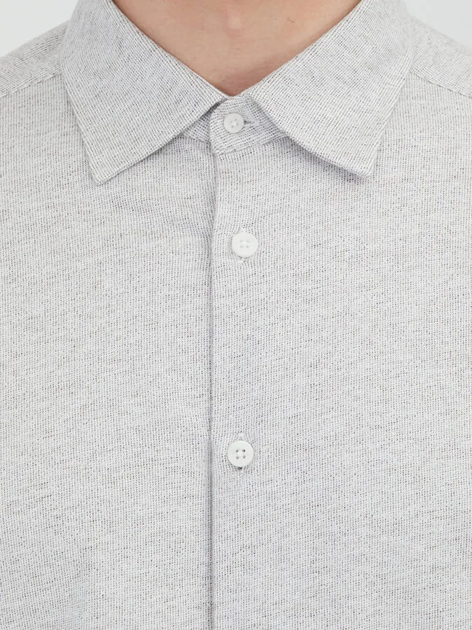 Mink Striped Regular Fit Weaving Casual 100% Cotton Shirt - 4