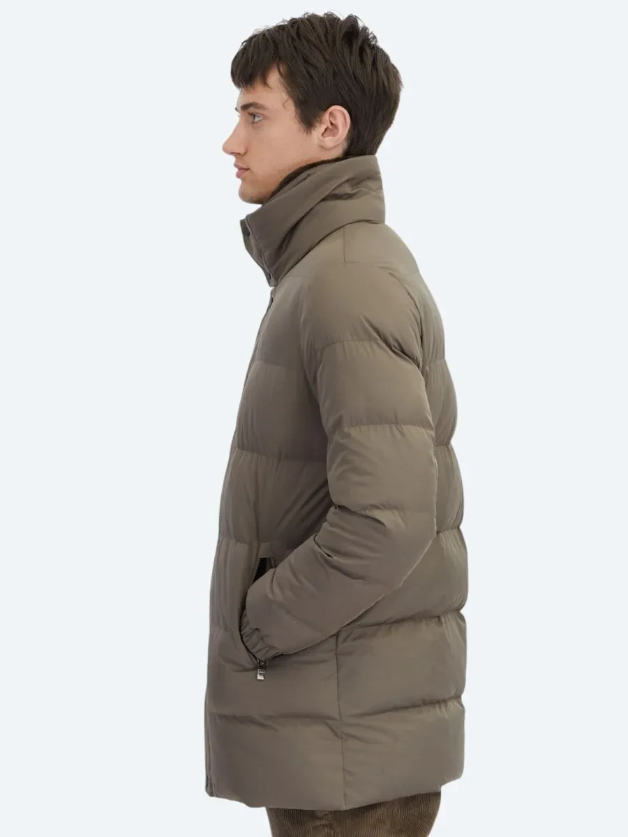 Mink Turtleneck Casual Weaving Coat - 3