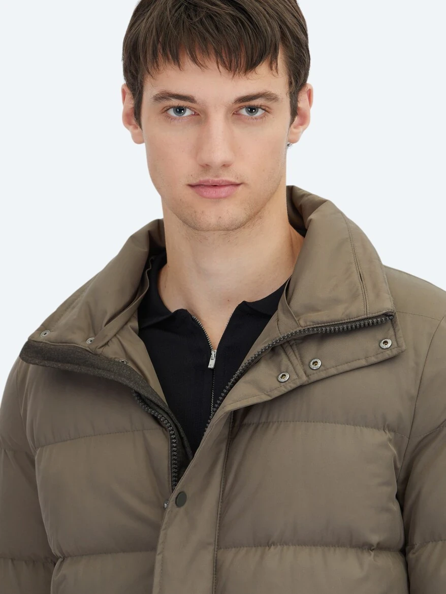 Mink Turtleneck Casual Weaving Coat - 7