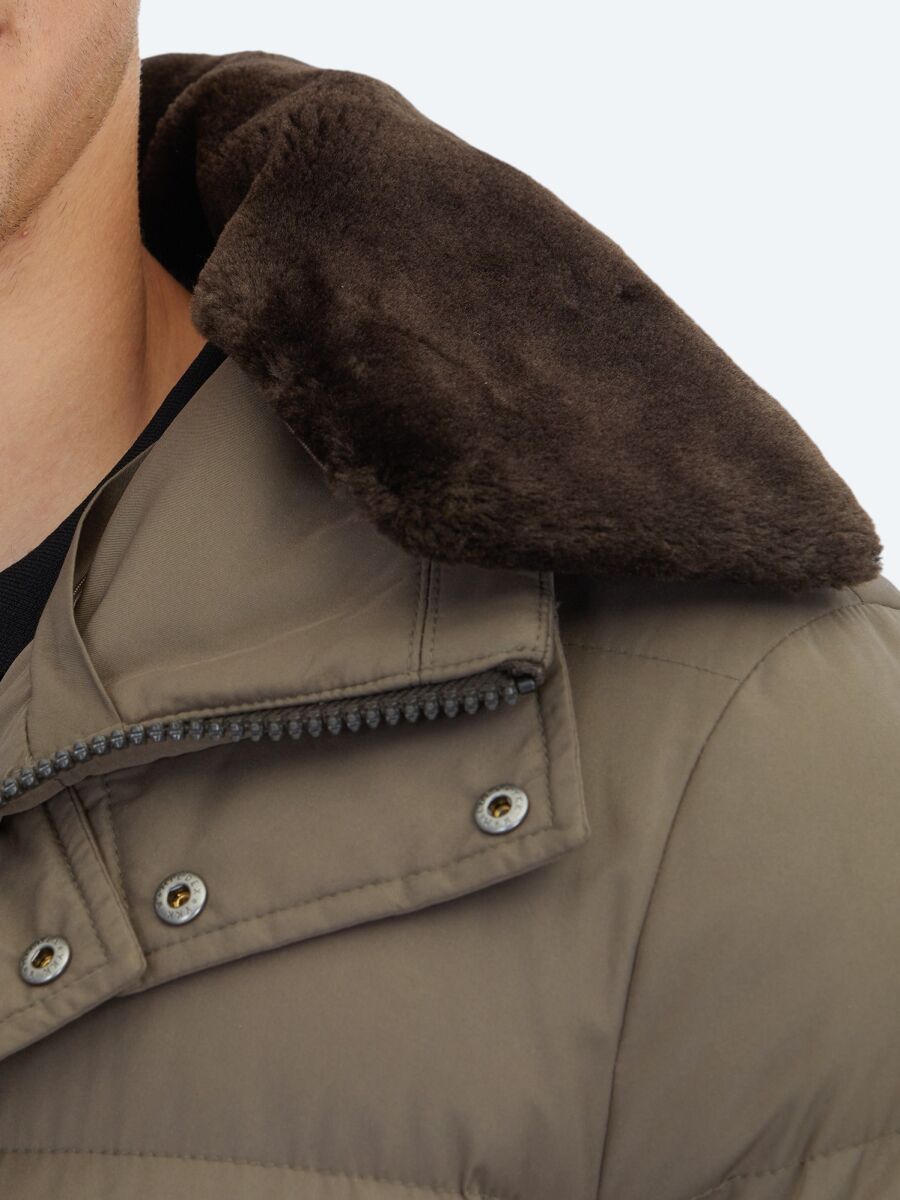 Mink Turtleneck Casual Weaving Coat - 6