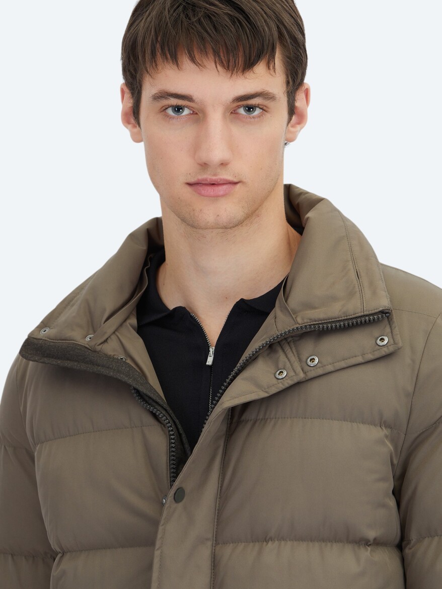 Mink Turtleneck Casual Weaving Coat - 7