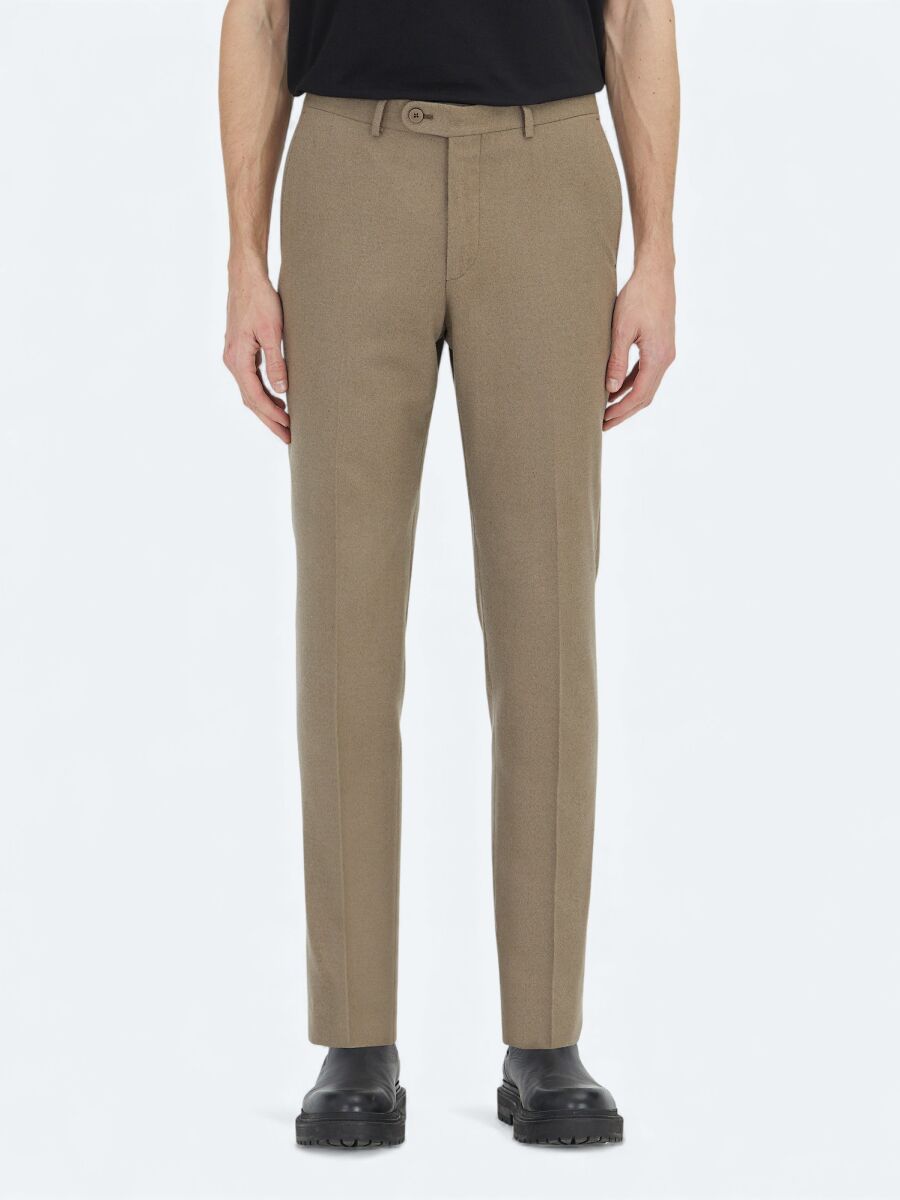 Mink Weaving Fitted Fit Classical Trousers - 2