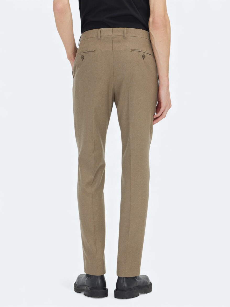 Mink Weaving Fitted Fit Classical Trousers - 4