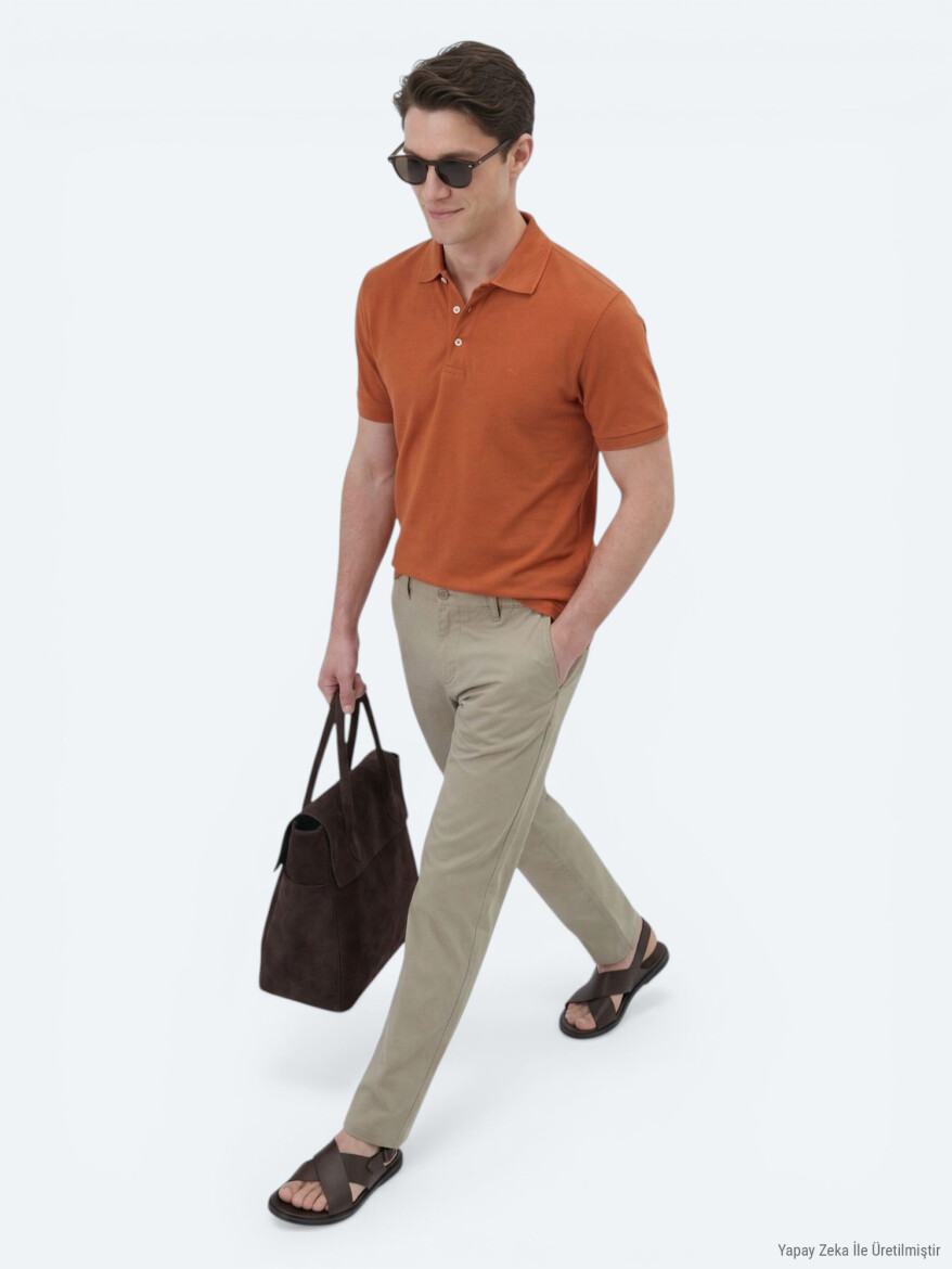 Mink Weaving Jogging Fit Casual Cotton Blended Trousers - 2