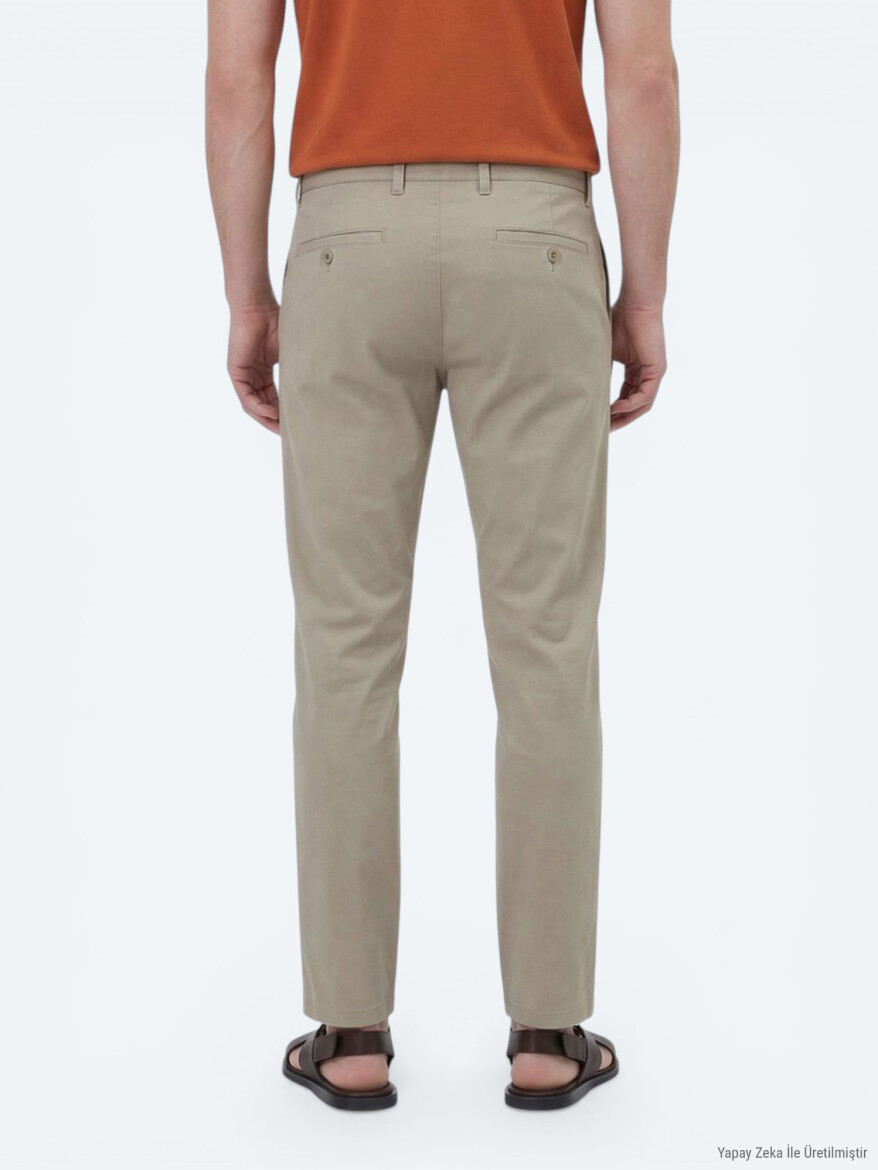 Mink Weaving Jogging Fit Casual Cotton Blended Trousers - 5