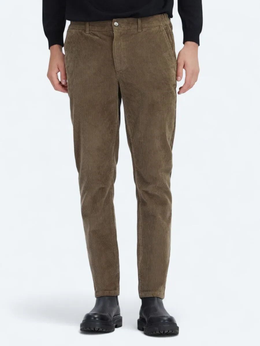 Mink Weaving Jogging Fit Casual Cotton Blended Trousers - 2