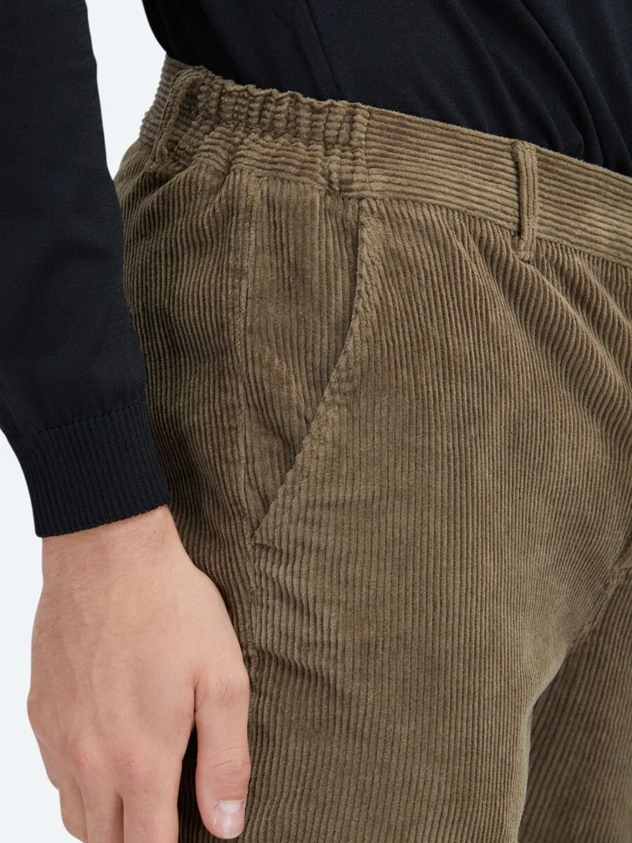 Mink Weaving Jogging Fit Casual Cotton Blended Trousers - 4