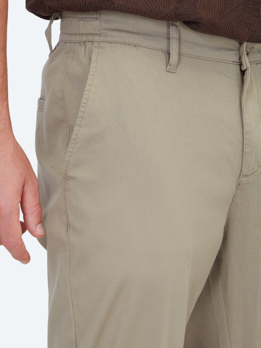 Mink Weaving Jogging Fit Casual Cotton Blended Trousers - 3