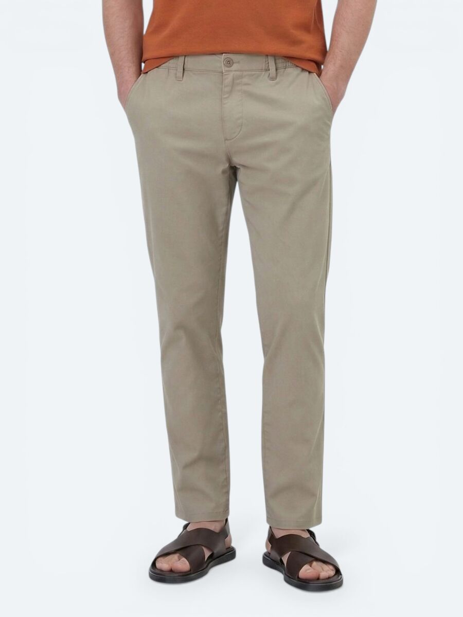 Mink Weaving Jogging Fit Casual Cotton Blended Trousers - 4