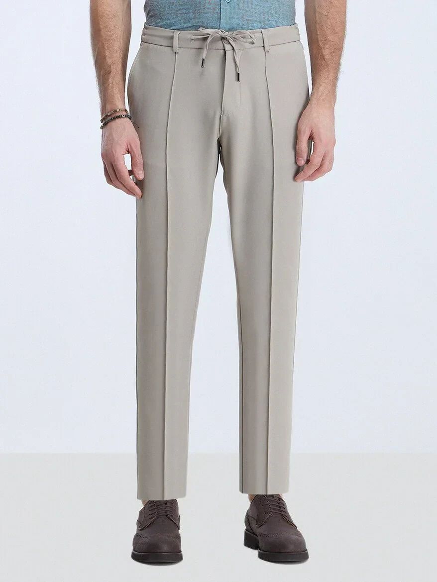 Mink Weaving Jogging Fit Casual Trousers - 1