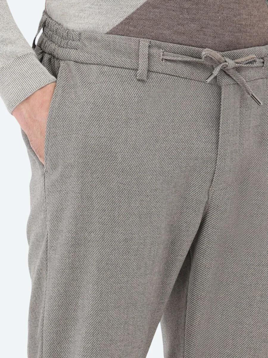 Mink Weaving Jogging Fit Casual Trousers - 3