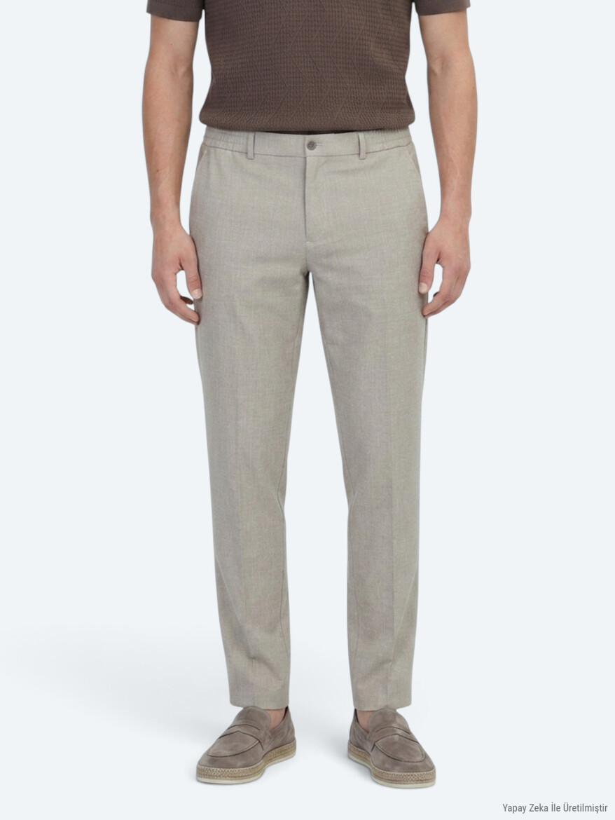 Mink Weaving Jogging Fit Casual Trousers - KİP