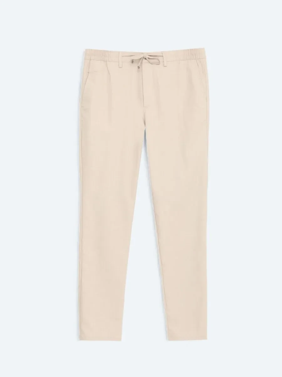 Mink Weaving Jogging Fit Casual Trousers - 1