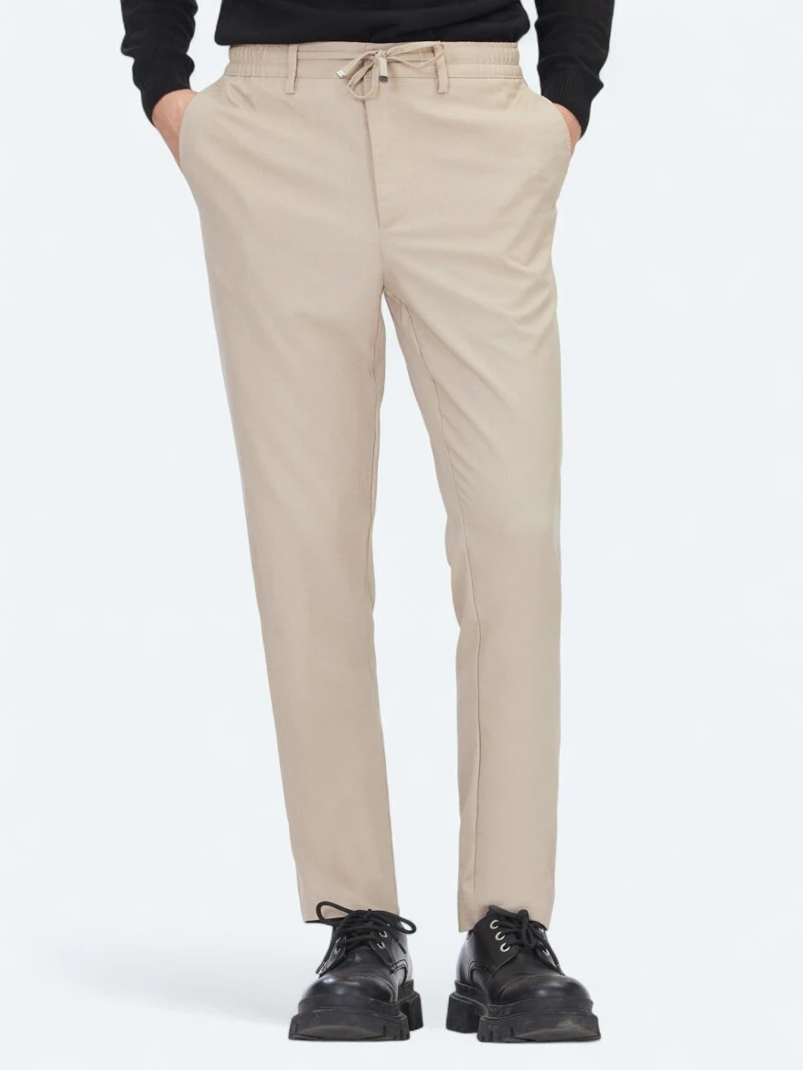 Mink Weaving Jogging Fit Casual Trousers - KİP