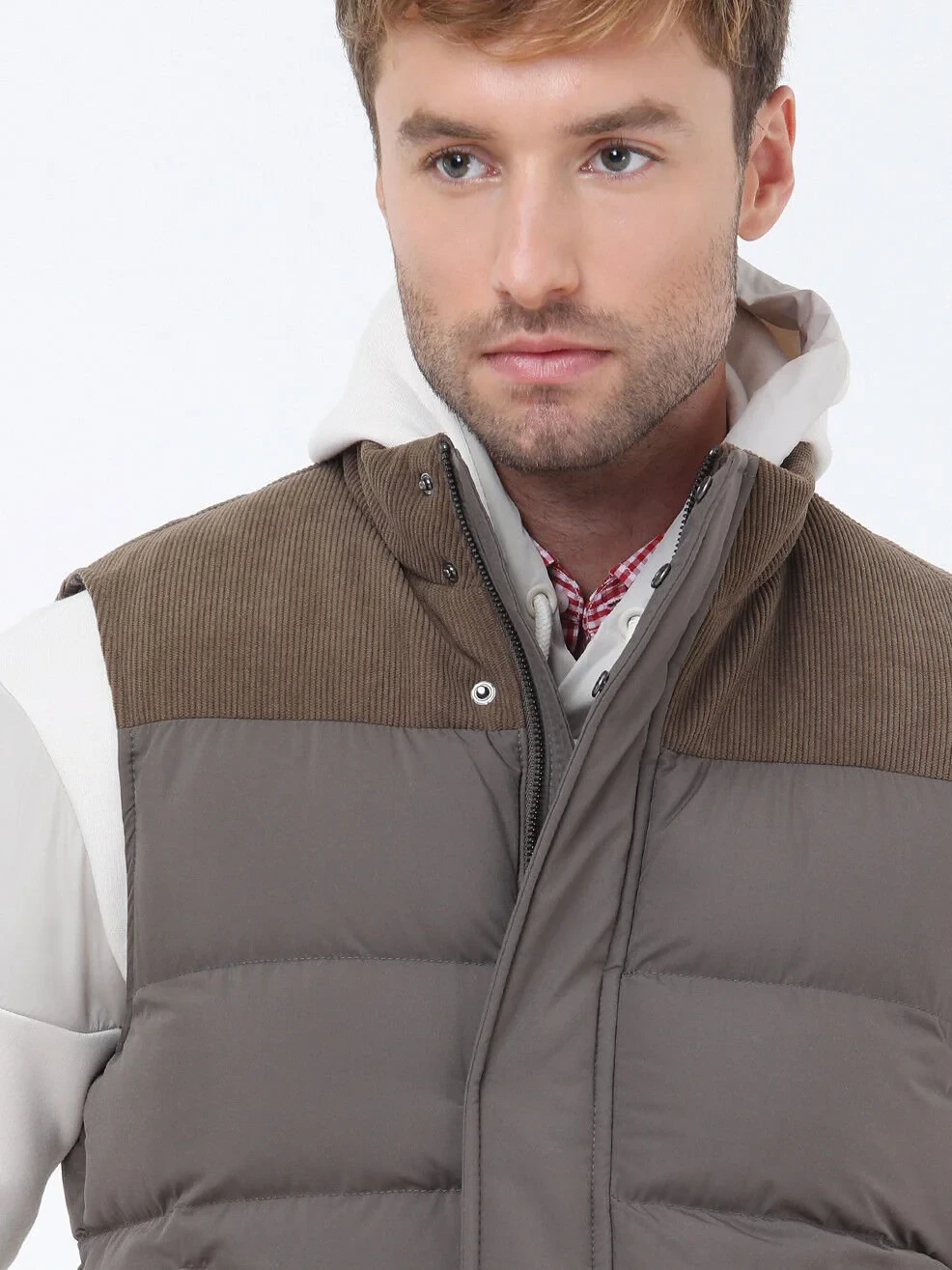 Mink Weaving Puffer Vest - 5