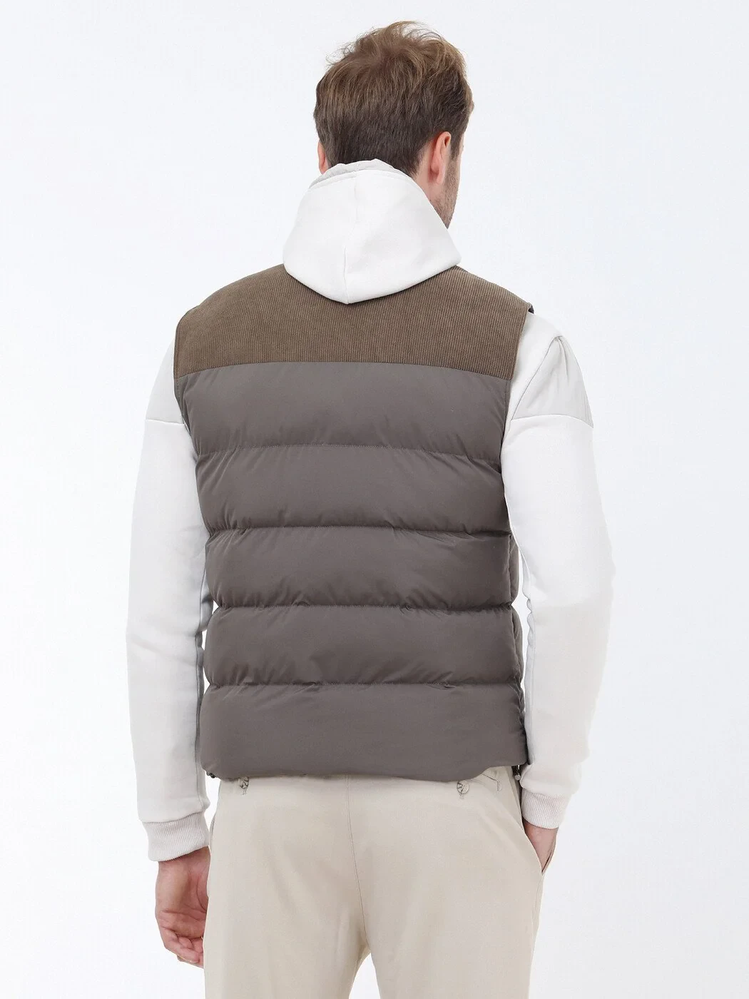 Mink Weaving Puffer Vest - 6
