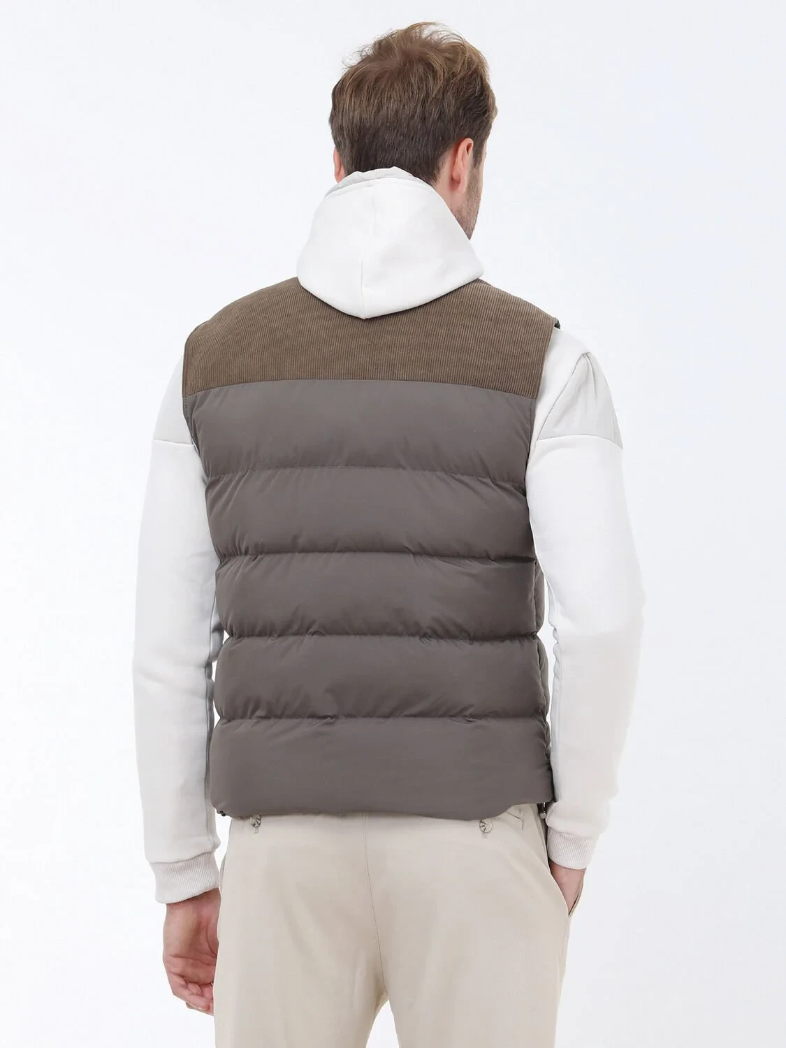Mink Weaving Puffer Vest - 6