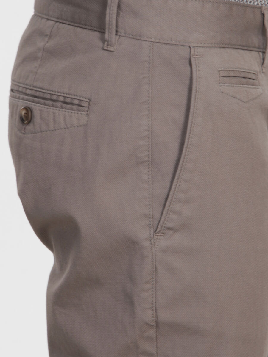 Mink Weaving Regular Fit Casual Cotton Blended Trousers - 4