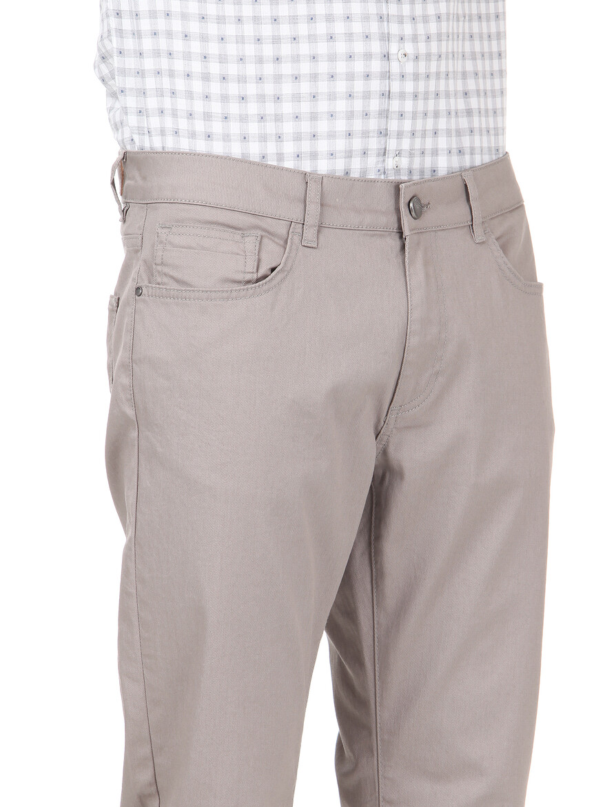 Mink Weaving Regular Fit Casual Cotton Blended Trousers - 2