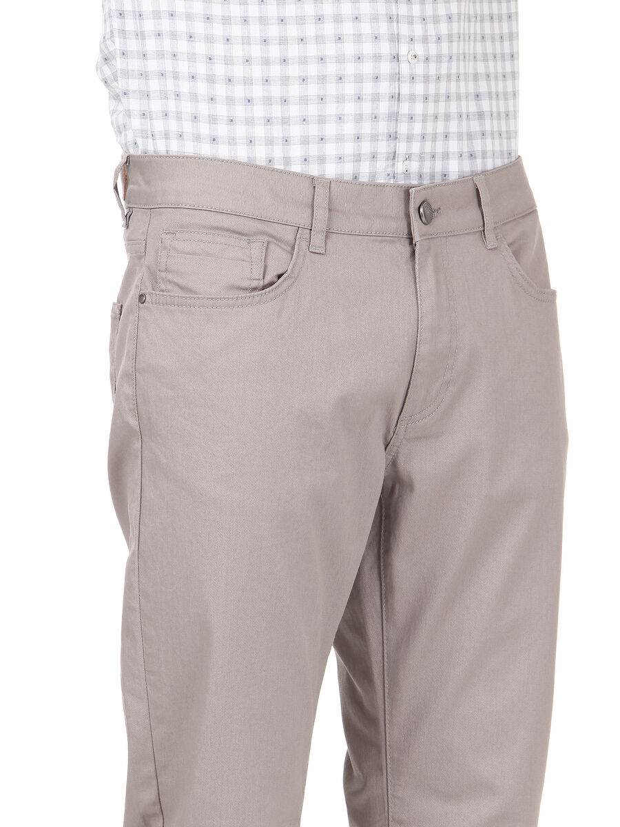 Mink Weaving Regular Fit Casual Cotton Blended Trousers - 2