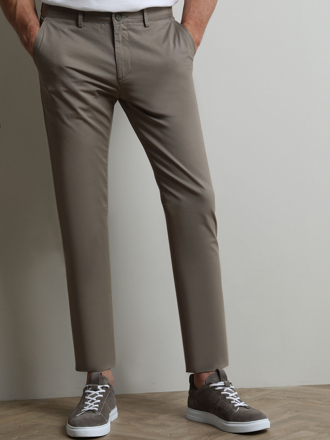 Mink Weaving Regular Fit Casual Cotton Blended Trousers - 3