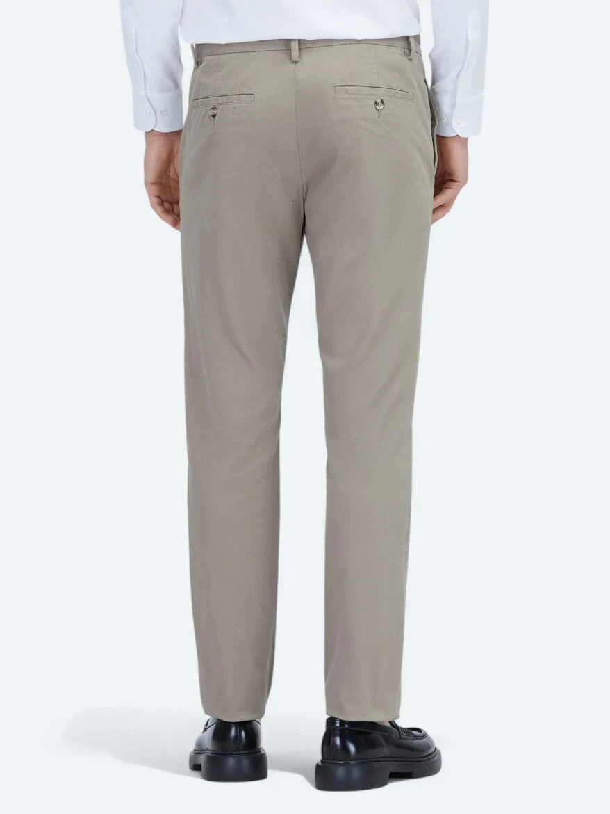 Mink Weaving Regular Fit Casual Cotton Blended Trousers 
