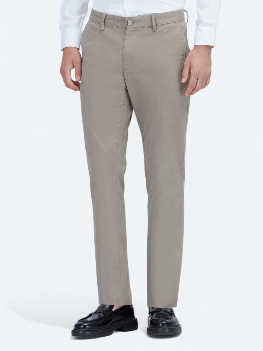 Mink Weaving Regular Fit Casual Cotton Blended Trousers - 2