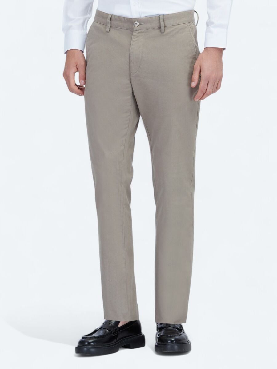 Mink Weaving Regular Fit Casual Cotton Blended Trousers - 2